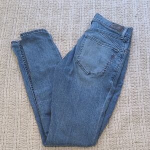 Express Ankle Leggings High Rise Blue Denim Jeans